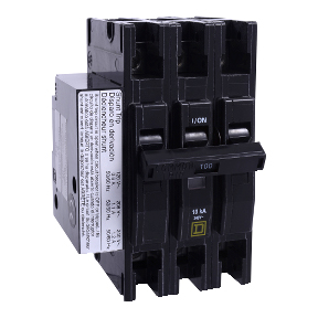 Schneider Electric Thermal Magnetic Circuit Breaker; 3-Pole; 60A; 240VAC; Lever; Box Lug Terminal; UL 489